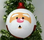 Cg Hunter Santa Claus Glitter Christmas Ornament 4" Ball Shatter Resistant New. Fixed Price $12.50.