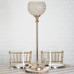 Gold 37" Extra Tall Beaded Ball Wedding Party Home Centerpiece Decorations. Fixed Price $67.43.