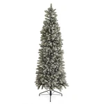 Home Heritage 7' Frosted Alpine Quick Set Flocked Christmas Lit Tree (used). Fixed Price $134.60.