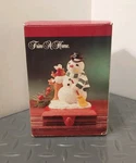 Trim Tree Kmart Vtg Cast Iron Snowman Stocking Hanger Box. Fixed Price $13.75.