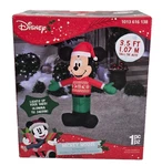 Gemmy 3.5 Ft Inflatable Christmas Mickey Mouse Sweater Santa Hat Airblown New. Fixed Price $42.99.