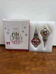Nib Lenox Christmas Eat Drink Be Merry Set Of 2 Bottle Stoppers Holiday. Fixed Price $15.95.