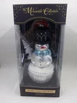 Demdaco Blown Glass Ornament Snowman "the Mercantile Collection" 7". Fixed Price $15.00.