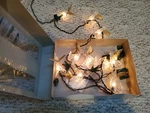 Vintage Holiday Time 10 Light Set Angels Gold Wings Tree Clips. Fixed Price $19.97.