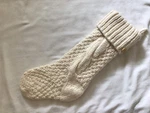 Pottery Barn Colossal Knit Stocking Ivory New Mono. Fixed Price $69.95.