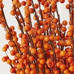 Factory Direct Craft Set Of 24 Autumn Orange Artificial Berry 17" Sprays. Fixed Price $29.39.