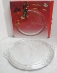 Mikasa Crystal RC197/310 Holiday Bells Cake Plate Original Box. Fixed Price $10.00.