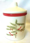 Hallmark Christmas Cinnamon Candle Single Wick Ceramic Jar & Lid New Unlit. Fixed Price $8.99.