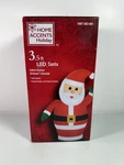 Home Accents Holiday 3.5 Ft. Inflatable Indoor And Outdoor Airblown Led Santa. Fixed Price $24.99.