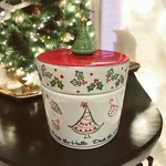 St. Nicholas 3" Pillar Candle Holder Candy Jar Christmas Deck The Halls. Fixed Price $12.60.