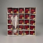 New 25 X Ikea Vinter 2021 Christmas Glass Balls Ornaments Shiny Red 1/4". Fixed Price $19.88.