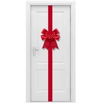 Iceyyyy 14.2 Ft Large Christmas Cabinet Door Ribbon Bow, Adjustable Red Pcs. Fixed Price $22.77.