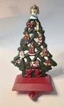 Vtg Midwest Cast Iron Christmas Tree Stocking Holder Hanger Decorated 1995. Fixed Price $37.77.