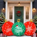 3 Pack 24" Giant Inflatable Christmas Ornaments Balls For Outdoor Yard Decor. Fixed Price $44.49.