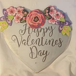 Rtc Valentines Day Metal Heart Decoration Silver Pink Purple Sparkle Unique. Fixed Price $10.80.