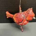 Jim Shore Enesco Heartwood Creek 2007 Red Cardinal Bird Christmas Ornament. Fixed Price $24.00.