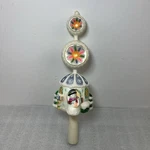 Margaret Cobane Scottish Christmas Blown Glass Tree Topper 14 Chapel Snowman. Fixed Price $59.99.