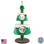 Petsite 60 Inch Cat Christmas Tree, Cute Tower With 2 Condos, Sisal Scratchi. Fixed Price $139.53.