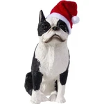 Sandicast Boston Terrier With Santa Hat Christmas Ornament,white/ Black/ Red. Fixed Price $13.13.