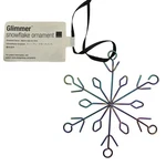 Design Ideas Glimmer Iridescent Snowflake Ornament Holiday Christmas Decor Metal. Fixed Price $13.50.