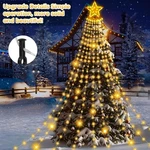 350 Led Star Waterfall Christmas Tree Lights 8 Modes Indoor/outdoor Decor Garden. Fixed Price $18.99.