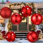 Tigeen 4 Pcs 6'' Large Red Christmas Ball Ornaments Extra Hangin. Fixed Price $58.89.