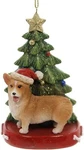 Kurt Adler Welsh Corgi With Tree Base Christmas Ornament--personalizable. Fixed Price $15.99.