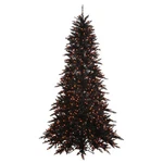 Vickerman 78" Fir Artificial Christmas Tree With Orange Led Lights In Black. Fixed Price $510.08.