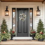 Frosted Pinecones And Berries Artificial Christmas Wreath - 24" Unlit. Fixed Price $91.49.