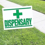 Dispensary Open Now Yard Sign Advertising Home Lawn Display Coroplast. Fixed Price $24.99.