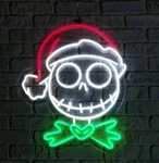 The Nightmare Before Christmas 14" Santa Jack Skellington "neon" Sign Led Lights. Fixed Price $34.99.