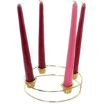 Roman Metal Christmas Advent Wreath Candleholder With Candles. Fixed Price $28.95.