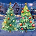 Pcs Large Christmas Tree Sign Yard With Stake 2.62 Ft Vintage Patio Lawn De.... Fixed Price $12.20.