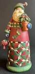 Santa Claus Figurine Old World Patchwork Coat Resin Gerson International 9 Tall. Fixed Price $6.38.