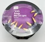 Home Accents Holiday 300 Orange Mini Led Lights 68 Ft. Halloween Indoor Outdoor. Fixed Price $39.99.