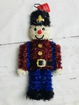 Christmas Wall/home Decor 7 X 14 Tinsel Nutcracker Toy Soldier. Fixed Price $7.50.
