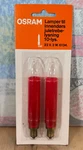 Osram Lamper 10-LYS. 23 V. W. 6134. Nos Christmas Bulbs. Fixed Price $12.00.
