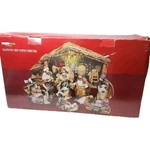 Living Home Holiday 48 Piece Fine Porcelain Christmas Nativity Set W/ Creche New. Fixed Price $359.99.