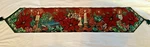 Evening Solitude Christmas Poinsettias Candles 72IN Tapestry Table Runner. Fixed Price $18.99.