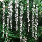 Christmas Tree Clear Glass Icicle Ornaments Decoration Xmas Home Set Of 25. Fixed Price $15.90.
