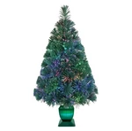 32 Inch Green Pre-lit Small Fiber Optic Christmas Tabletop Tree Decoration. Fixed Price $39.00.