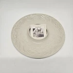 Longaberger Pottery Nature's Garland Christmas/holiday Sage Wreath Dish 13". Fixed Price $20.00.