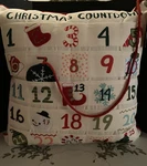 Nicholas Square Christmas Countdown Calendar Pillow Nwt Linen Advent. Fixed Price $35.95.