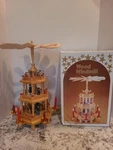Christmas Nativity Carousel Candle Holder Dayton Hudson Wooden Wise Men Shepherd. Fixed Price $75.00.
