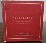 Pottery Barn Beaded String Light Garland 5 40 Warm White Microbulbs - Euc. Fixed Price $15.95.