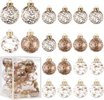 Christmas Ornaments Ball Set-shatterproof Clear Plastic 2 Boxes, 40 Nw. Fixed Price $19.99.