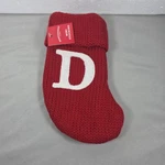 Letter Wondershop Monogram Mini Christmas Stocking Initial Red Knit Target. Fixed Price $11.99.