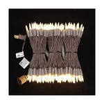150 Led Warm White Christmas Lights, Brown Wire Decorative Lighting String 50.... Fixed Price $38.19.