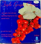 Lighting Red Triple Grape Cluster Rice Lights Bethlehem. Fixed Price $20.99.