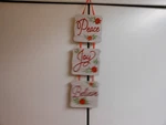Greenbrier "peace, Joy, Believe" 16X5" Hanging Press Wood Wall Door Sign Nwt. Fixed Price $11.95.